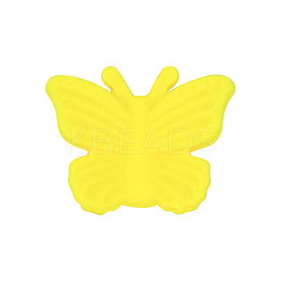 Butterfly Food Grade Eco-Friendly Silicone Focal Beads SIL-CJC0009-03N-1