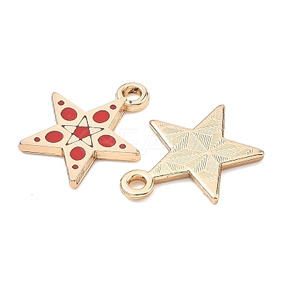 Alloy Enamel Pendants ENAM-G235-16G-05-1