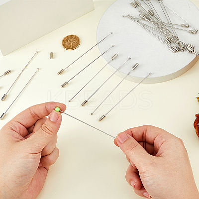 40Pcs Alloy & Stainless Steel Lapel Pins AJEW-HS0001-11-1