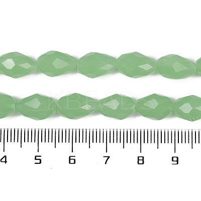 Electroplate Imitation Jade Glass Beads Strands EGLA-N013-J6mm-D04-1