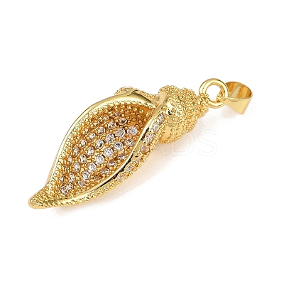 Brass Micro Pave Cubic Zirconia Pendants KK-A260-02G-1
