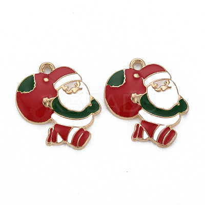 Rack Plating Alloy Enamel Pendants LS-ENAM-S126-064-NR-1