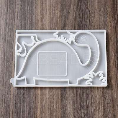 DIY Dinosaur Photo Frame & Grass Decoration Silicone Molds DIY-I099-57-1