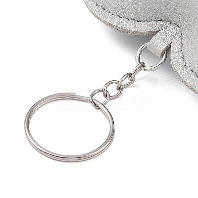 PU Leather Keychain AJEW-L032-01E-1