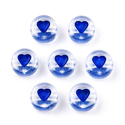 Transparent Acrylic Enamel Beads MACR-N008-60G-1