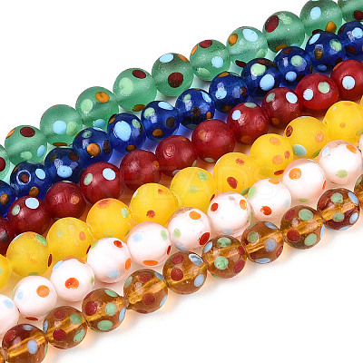 Handmade Lampwork Beads Strands LAMP-N036-10A-01-1