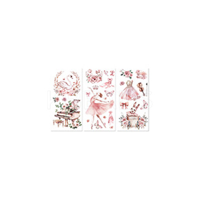 3 Sheets 3 Styles PVC Waterproof Decorative Stickers DIY-WH0404-135-1