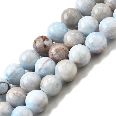 Natural Striped Stone Beads Strands G-D315-A01-01-8mm-1