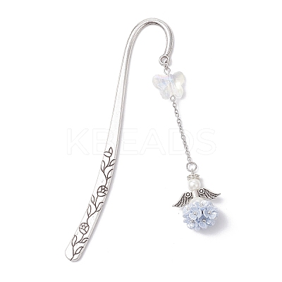 3Pcs Tibetan Silver Alloy Hook Bookmark AJEW-JK00401-1