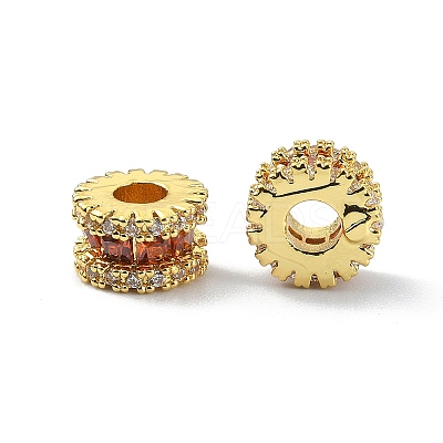 Brass Rhinestone Beads KK-P232-20G-1