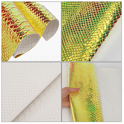 Laser PU Leather Fabric DIY-WH20032-57J-1