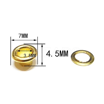 Brass Grommet Eyelet Findings PW-WG380A2-21-1