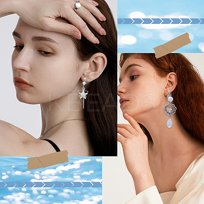 40Pcs 304 Stainless Steel Clip-on Earring Findings STAS-SC0005-84P-1