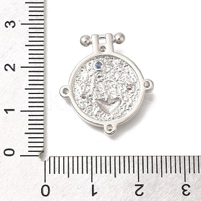 Brass Micro Pave Cubic Zirconia Pendants KK-H507-01P-1