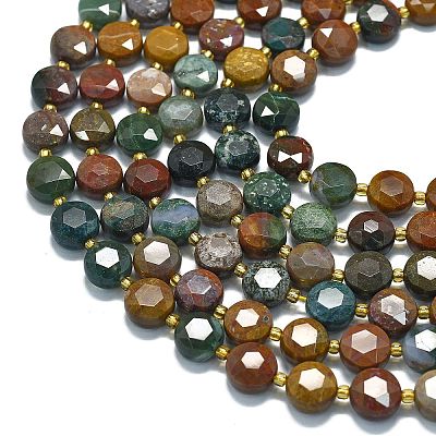 Natural Ocean Jasper Beads Strands G-C116-A93-01-1