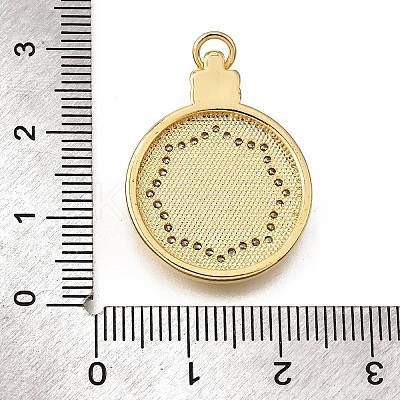 Brass Micro Pave Cubic Zirconia Shell Pendants KK-D328-17G-1