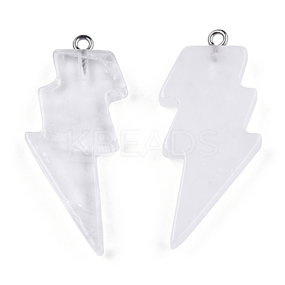 Natural Quartz Crystal Pendants G-N332-53-A22-1