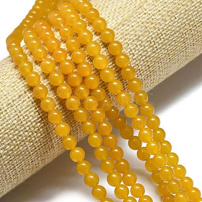 Natural Malaysia Jade Beads Strands G-L645-C01-6mm-23-1