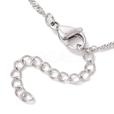 3Pcs 3 Styles 304 Stainless Steel Cuboid Link Chain Macrame Pouch Empty Stone Holder Necklace Making NJEW-JN05197-1