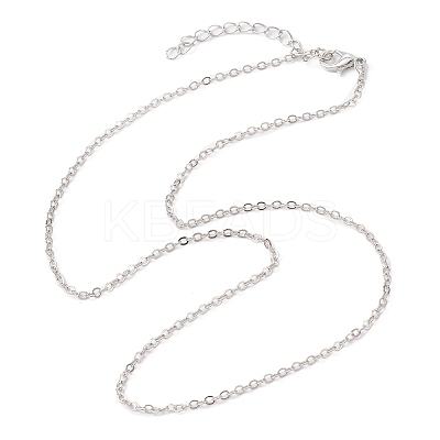 Brass Cable Chain Necklaces NJEW-JN04511-06-1