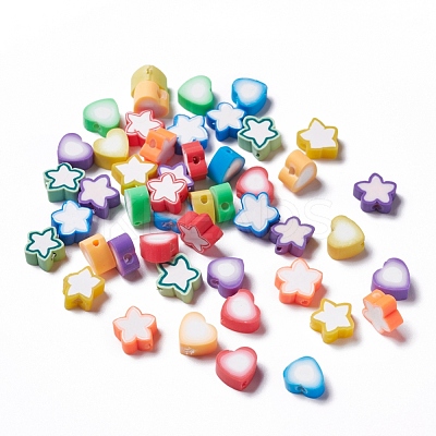 240Pcs 12 Style Handmade Polymer Clay Beads CLAY-YW0001-29-1