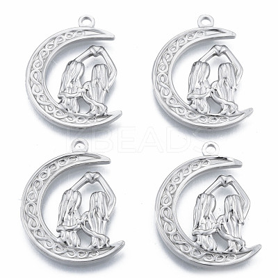 Non-Tarnish 201 Stainless Steel Pendants STAS-N098-195P-1