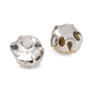 Flat Round Sew on Rhinestone Montee Beads STAS-B107-01A-01P-1