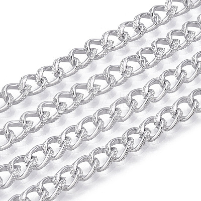 Aluminium Textured Curb Chains CHA-T001-42S-1