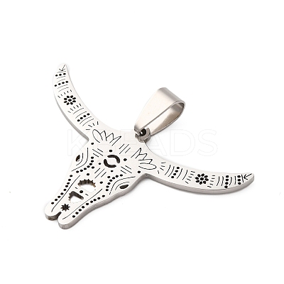 201 Stainless Steel Pendants STAS-V013-12P-1