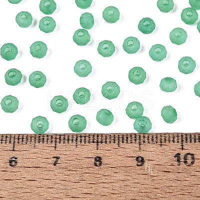 FGB Frosted Transparent Glass Seed Beads SEED-N013-04A-09-1