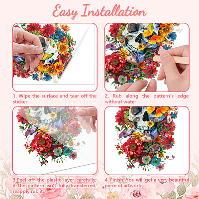 3 Sheets 3 Styles PVC Waterproof Decorative Stickers DIY-WH0404-093-1
