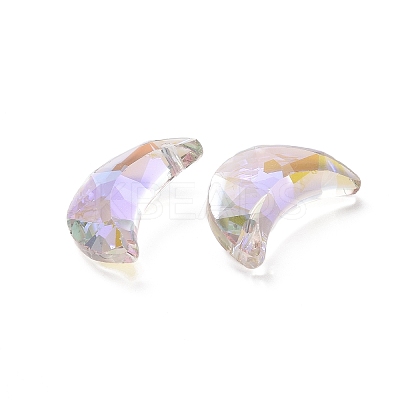 Electroplate Transparent Glass Pendants GLAA-A008-10E-1