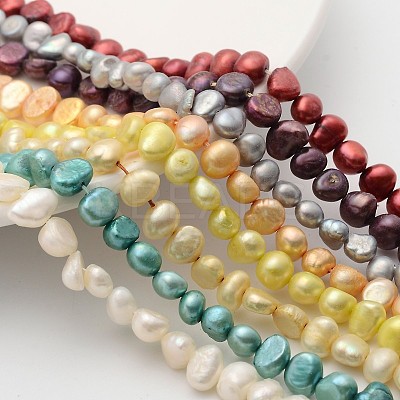 Natural Cultured Freshwater Pearl Beads Mix PSB002Y-M-1