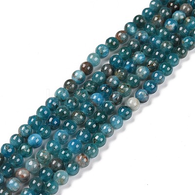 Natural Apatite Beads Strands X-G-D856-01-4mm-1