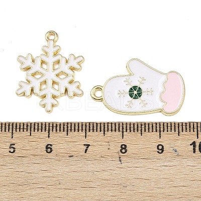 Christmas Alloy Enamel Pendants ENAM-G234-01E-1