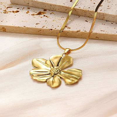 304 Stainless Steel Pendant Necklaces for Women FS-WG37FE6-03-1