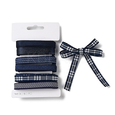 18 Yards 6 Styles Polyester Ribbon SRIB-Q022-E04-1
