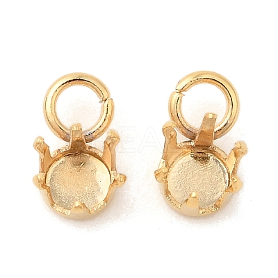 Ion Plating(IP) 304 Stainless Steel Charms Rhinestone Claw Settings STAS-U025-02C-G-1