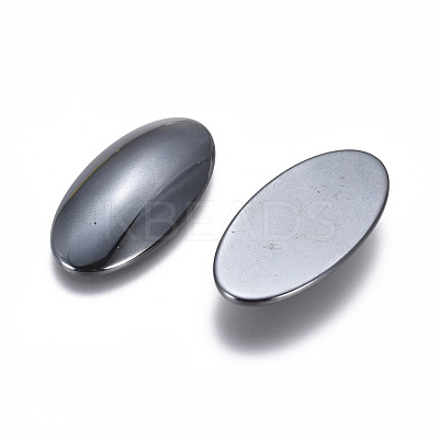 Non-magnetic Synthetic Hematite Cabochons G-P162-04-15x30mm-1