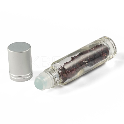 Natural Garnet Chip Bead Roller Ball Bottles AJEW-H101-01K-1