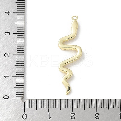 Brass Micro Pave Clear Cubic Zirconia Pendants KK-S505-03G-03-1