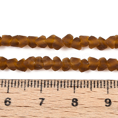 Frosted Transparent Glass Beads Strands LS-GLAA-N016-4mm-01-1