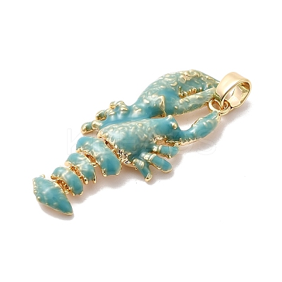 Brass Enamel Pendants KK-A277-03G-03-1