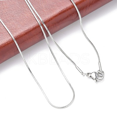 Tarnish Resistant 304 Stainless Steel Snake Chains Necklaces NJEW-O058-24P-1