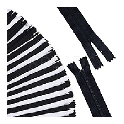 60Pcs 2 Colors Zinc Alloy with Nylon Replacement Zippers FIND-PH0026-34-1
