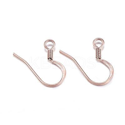 Ion Plating(IP) 304 Stainless Steel French Earring Hooks STAS-G127-12RG-1