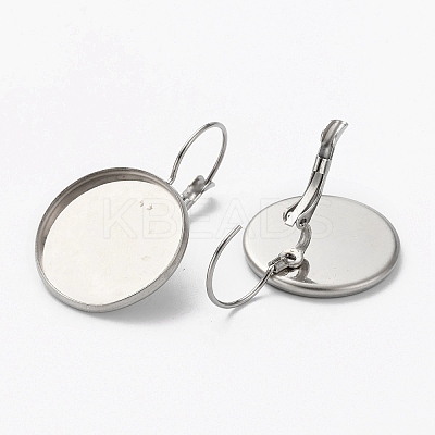 Tarnish Resistant 304 Stainless Steel Leverback Earring Findings LS-STAS-L253-005A-P-1
