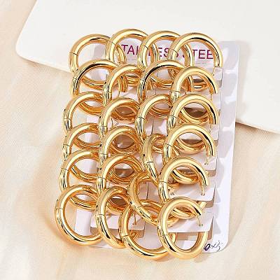 202 Stainless Steel Polishing Hoop Earrings EJEW-M106-02G-07-1