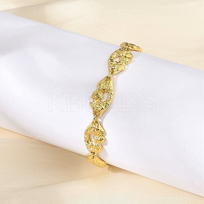 304 Stainless Steel Eye Link Chain Bracelets for Women BJEW-P348-01A-G-1