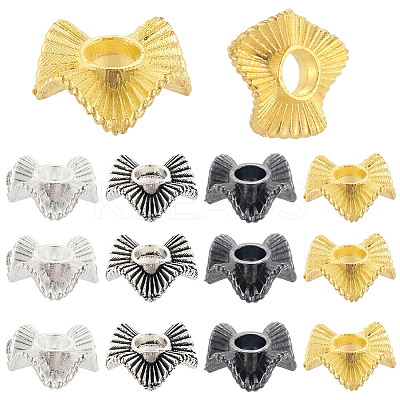 120Pcs 4 Colors Tibetan Style Alloy Beads FIND-SC0017-92A-1